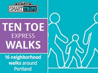 2019 Ten Toe Express. 16 Neighborhood Walks throughout inner-city Portland. FREE! Thursdays @ 6PM ~ Saturdays @ 9AM. Join the fun. Info Here!