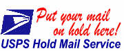 LEAVING ON VACATION OR BUSINESS? Whether you are on vacation or an unexpected business trip you can rest easy knowing your mail is safely held for you at your local Post Office. Put your mail on-hold with the USPS here!