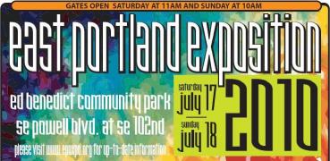 East Portland Exposition, July 17-18 2010 - A two day Multicultural Share Fair community event featuring 65+ exhibitors, lots of entertainment and food, free health testing, and free activities for children and families. Info here!