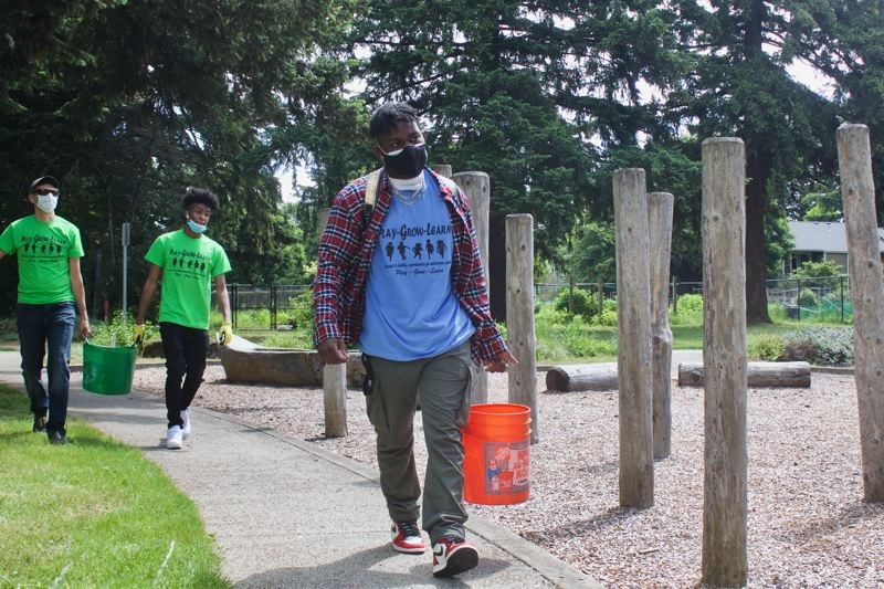 Cultivating solutions for Gresham's parks. Youth volunteers tend Nadaka Nature Park as city parks funding woes take root. Info here!