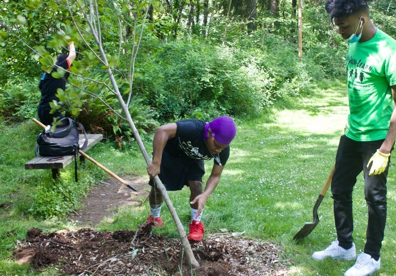 Cultivating solutions for Gresham's parks. Youth volunteers tend Nadaka Nature Park as city parks funding woes take root. Info here!