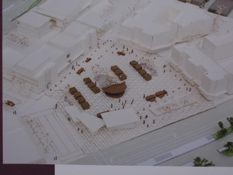 Park Place Market 3D model of plaza: Univ of Oregon Sustainable Cities Rockwood Redevelopment Design