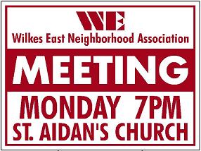 Wilkes East Neighborhood Meeting Signs. Info here!