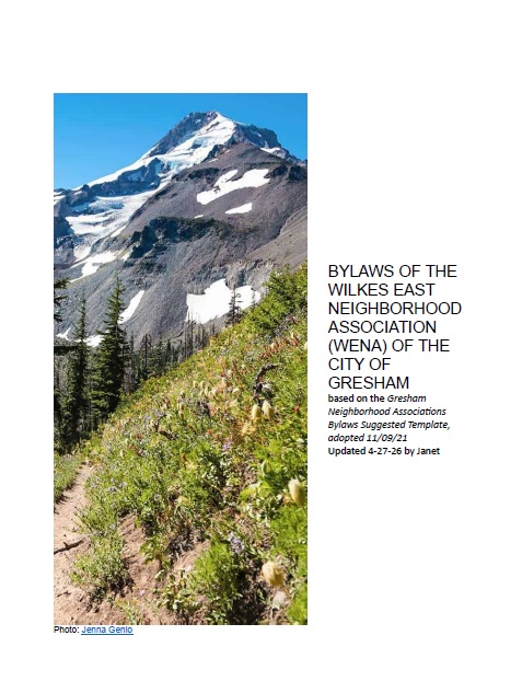 It’s Time To Review The Proposed 2026 WENA Bylaws! Review them here!